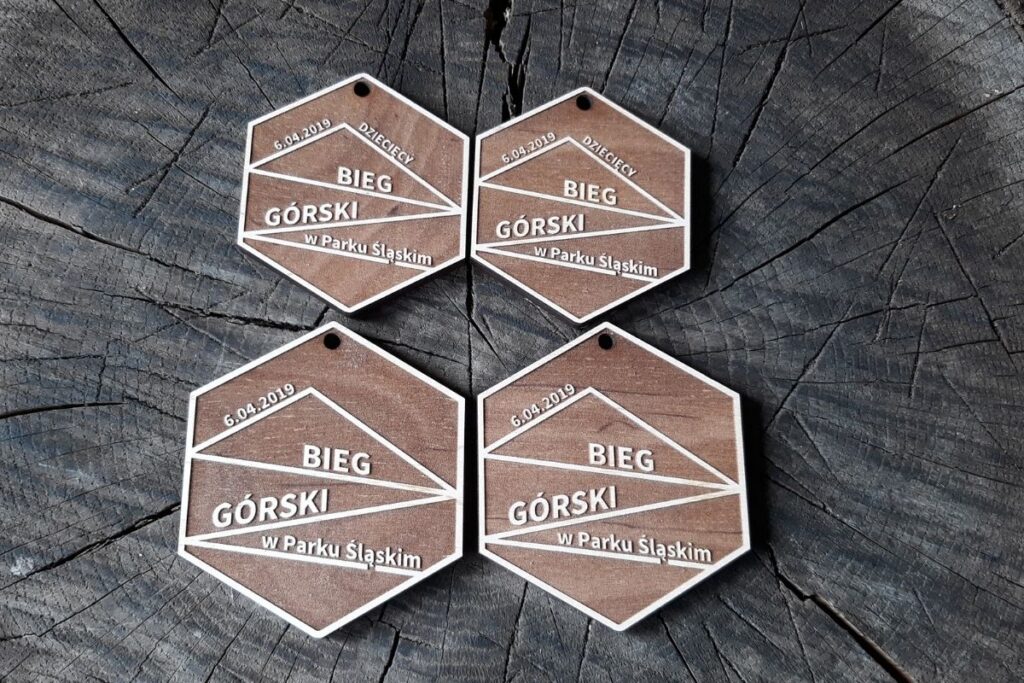 Pamiątkowy medal drewniany – Bieg Górski, Park Śląski Chorzów